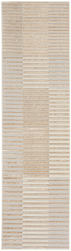 nourison brushstrokes bsk04 beige silver rug