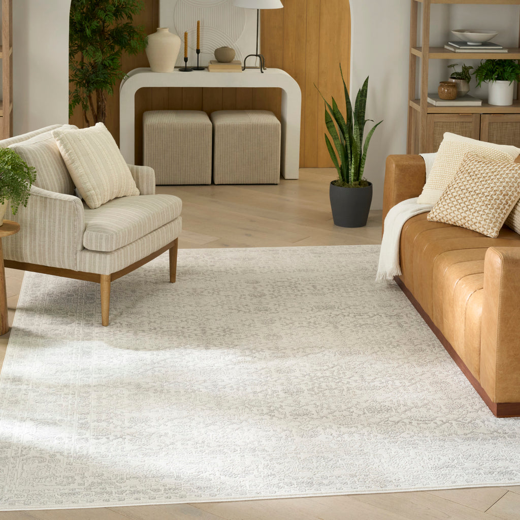 nourison grace gce01 grey rug