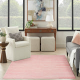 nourison washable essentials wae01 pink rug
