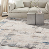 nourison ck022 infinity ifn06 ivory grey blue rug