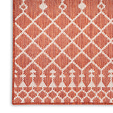 nourison positano pos02 terracotta rug