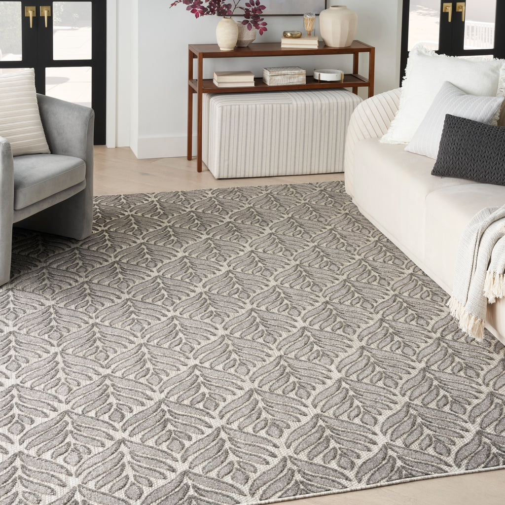 nourison aloha alh35 charcoal rug