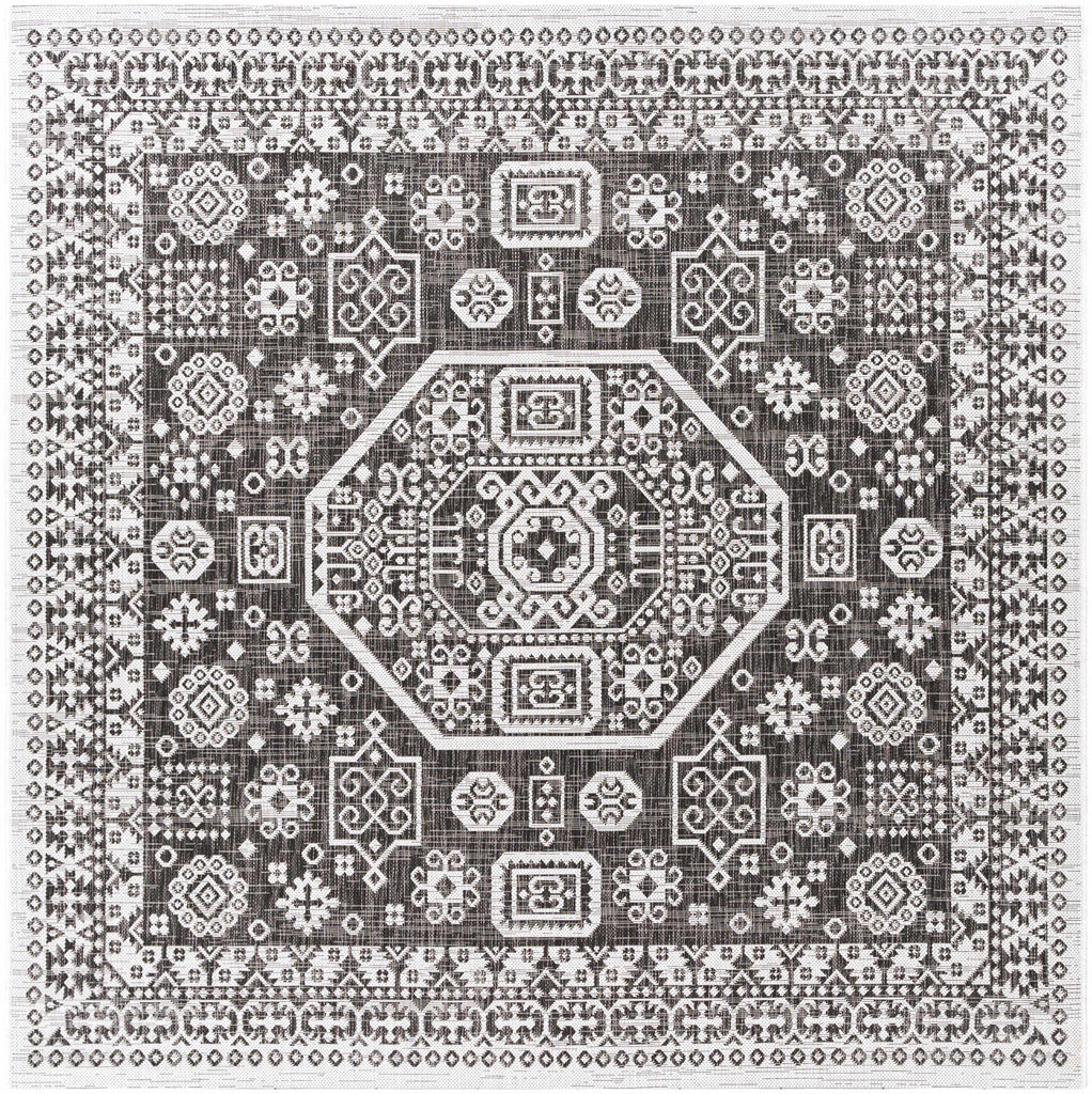 Hauteloom Kingscliff KNGRA Black Machine Made Polypropylene Rug