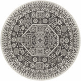 Hauteloom Kingscliff KNGRA Black Machine Made Polypropylene Rug