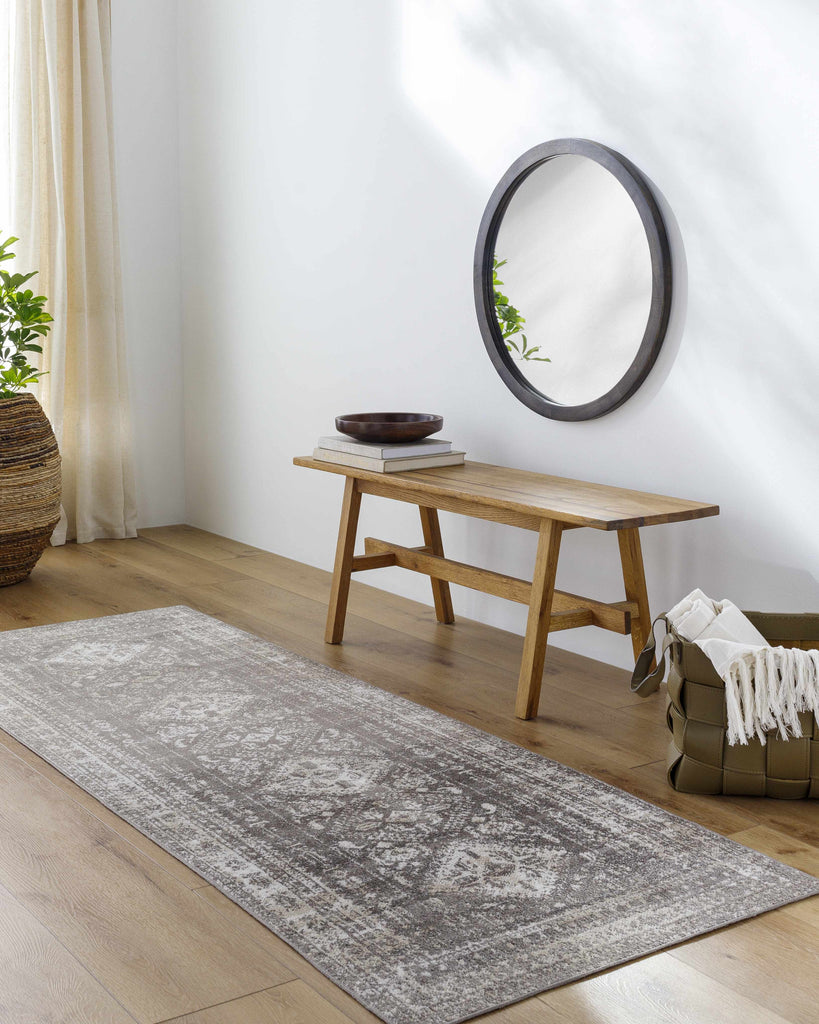Hauteloom Kingscourt KNGSJ Cream Machine Made Polyester Rug