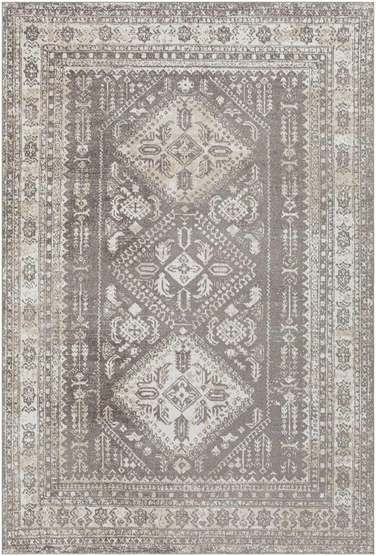 Hauteloom Kingscourt KNGSJ Cream Machine Made Polyester Rug