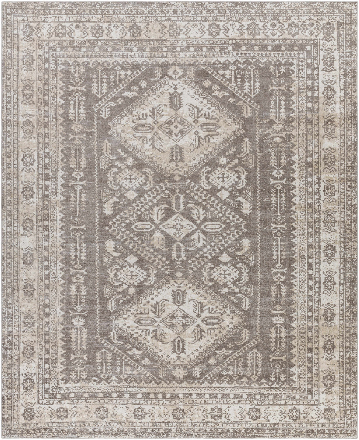 Hauteloom Kingscourt KNGSJ Cream Machine Made Polyester Rug