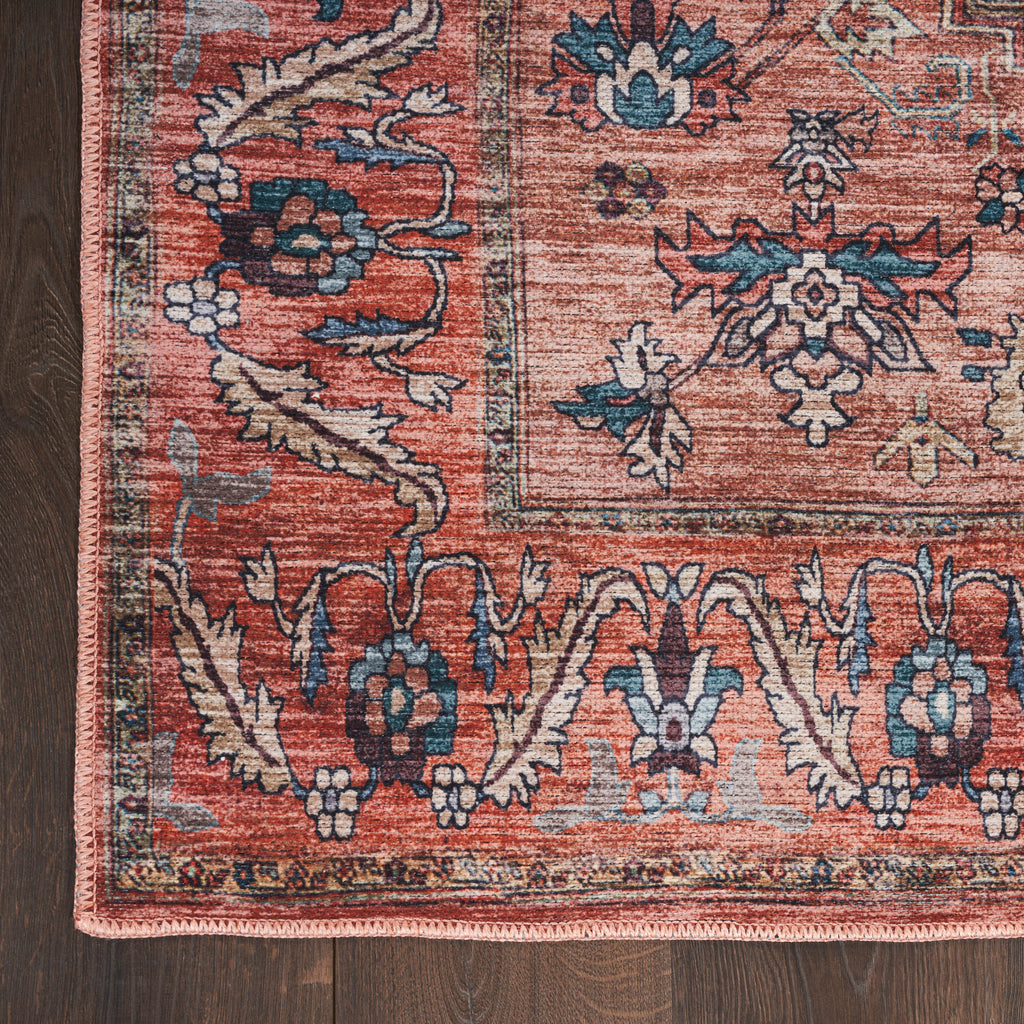 nourison grand washables grw03 rust multicolor rug