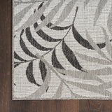 nourison garden oasis goa01 grey rug