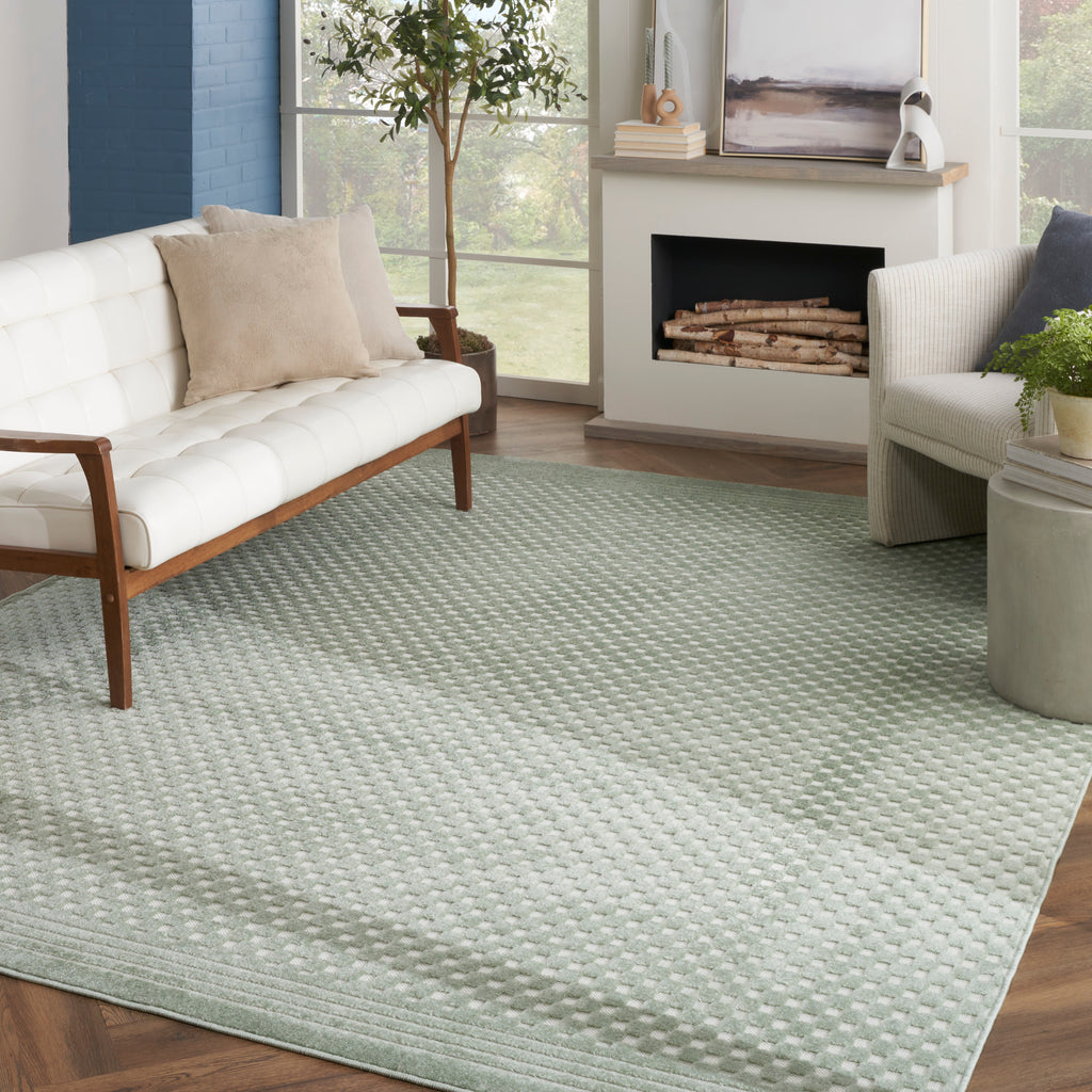 nourison care free caf02 green rug