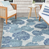 nourison garden oasis goa04 blue rug