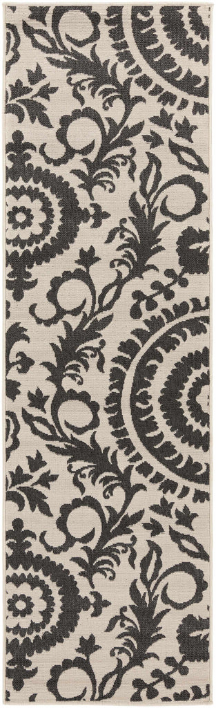 Hauteloom Kongiganak KON Black Machine Made Olefin Rug