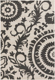 Hauteloom Kongiganak KON Black Machine Made Olefin Rug