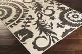 Hauteloom Kongiganak KON Black Machine Made Olefin Rug