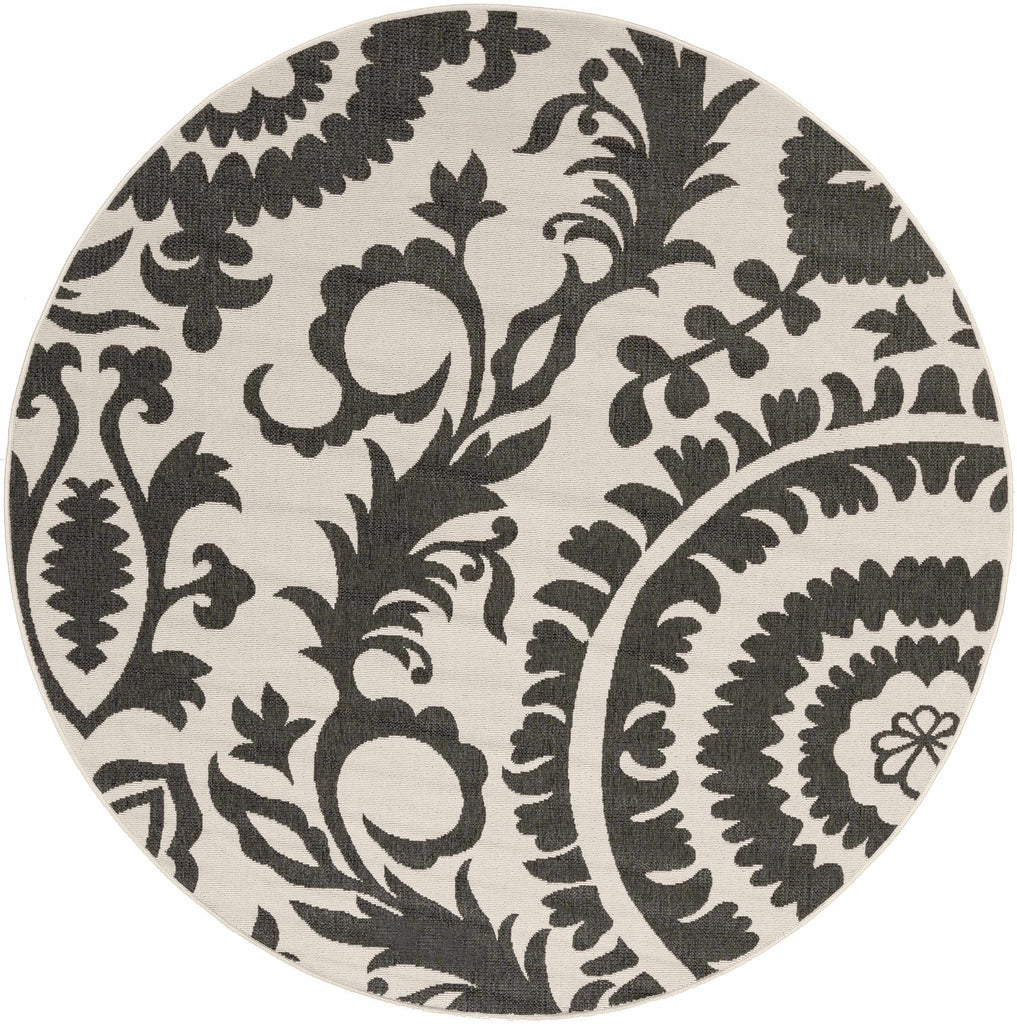 Hauteloom Kongiganak KON Black Machine Made Olefin Rug