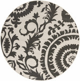 Hauteloom Kongiganak KON Black Machine Made Olefin Rug