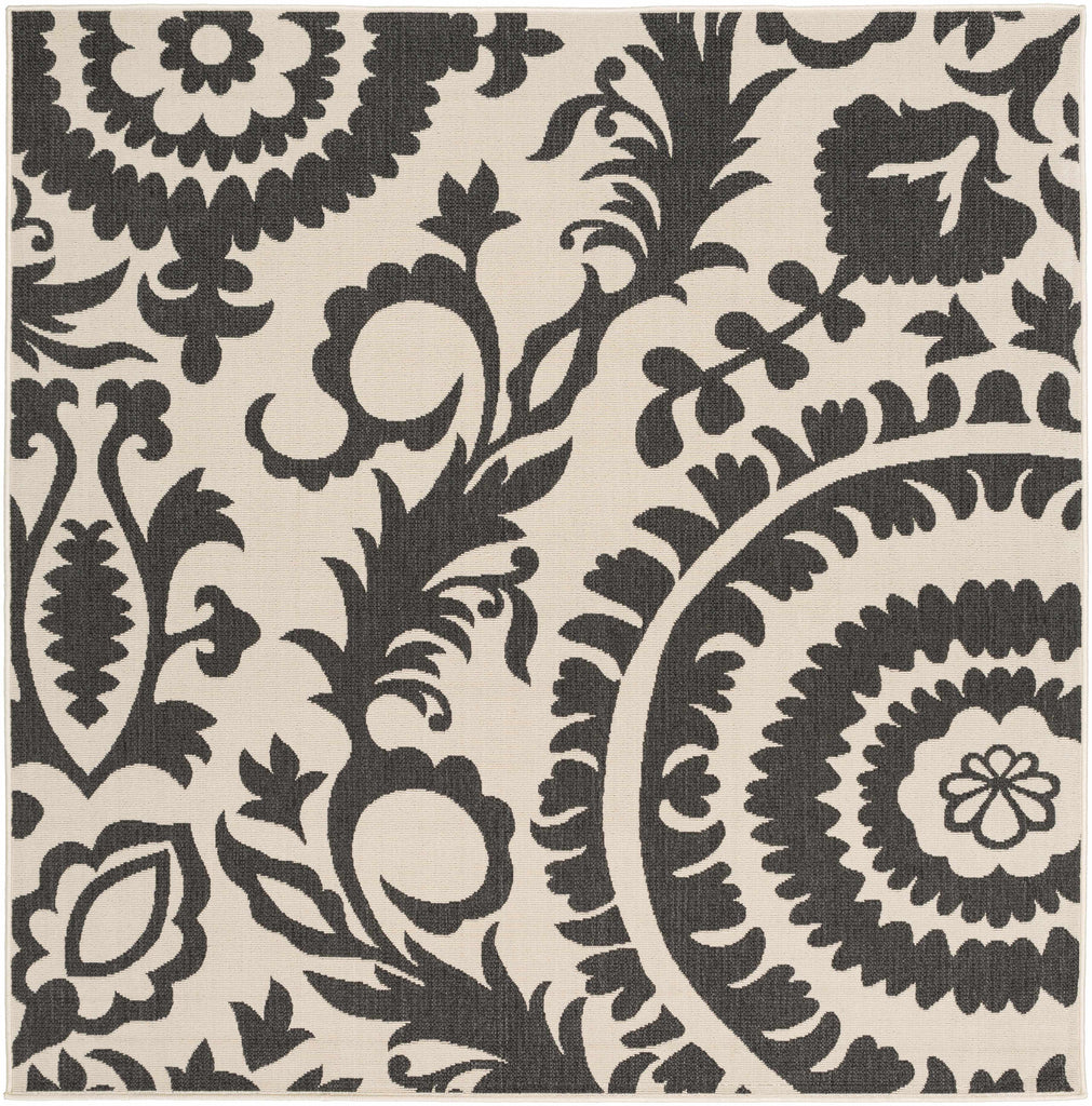 Hauteloom Kongiganak KON Black Machine Made Olefin Rug