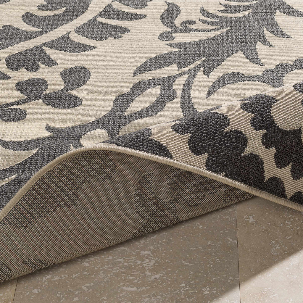 Hauteloom Kongiganak KON Black Machine Made Olefin Rug