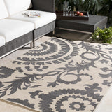 Hauteloom Kongiganak KON Black Machine Made Olefin Rug