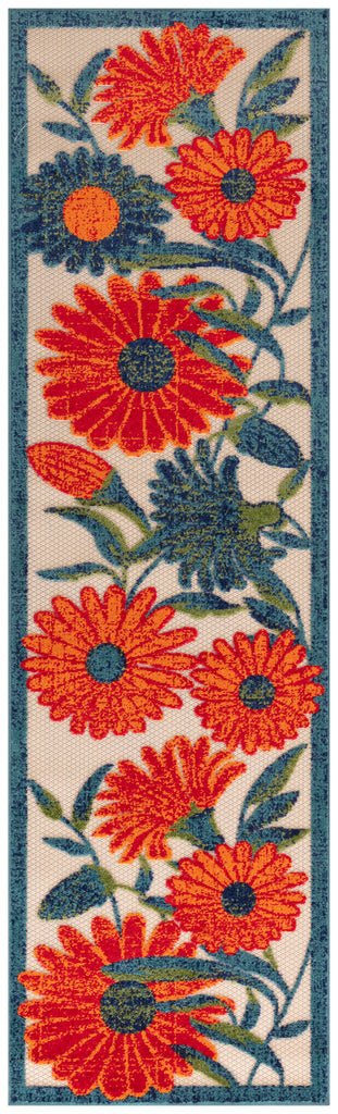 nourison aloha alh33 ivory multicolor rug