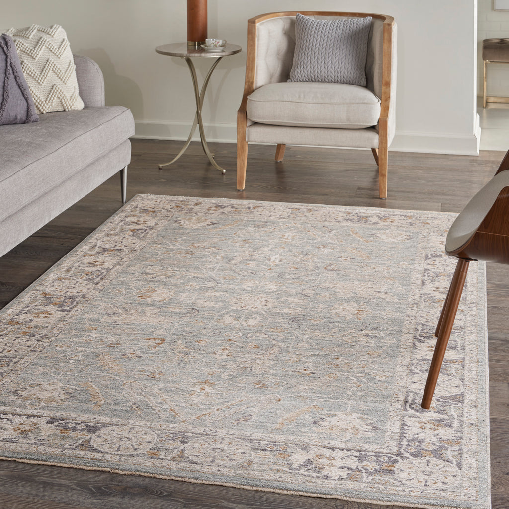 nourison infinite ift01 blue ivory rug