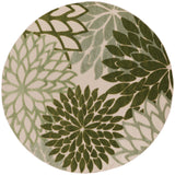 nourison aloha alh05 ivory green rug