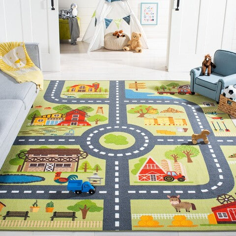 safavieh clearance kids playhouse kph232y light green rug