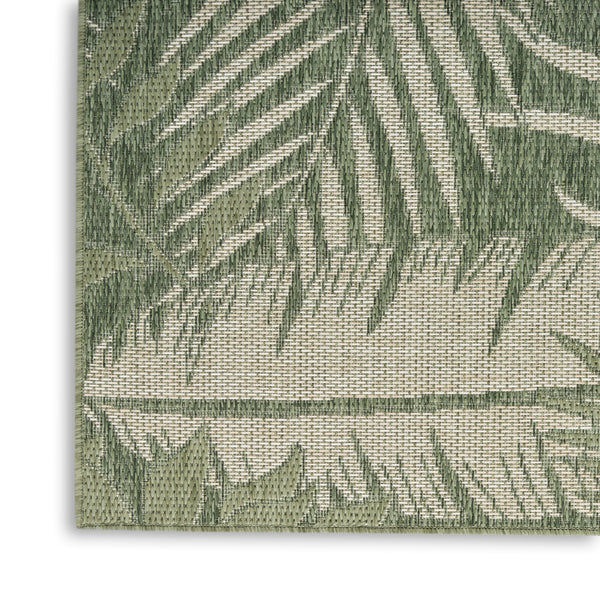 nourison garden oasis goa02 green ivory rug