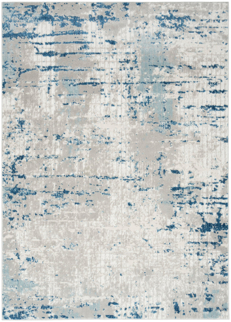 nourison quarry qua01 ivory grey blue rug