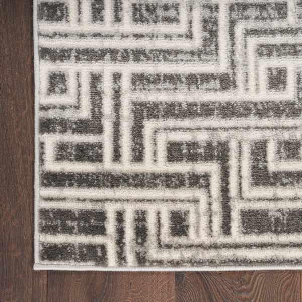 nourison serenity home srh04 grey ivory rug