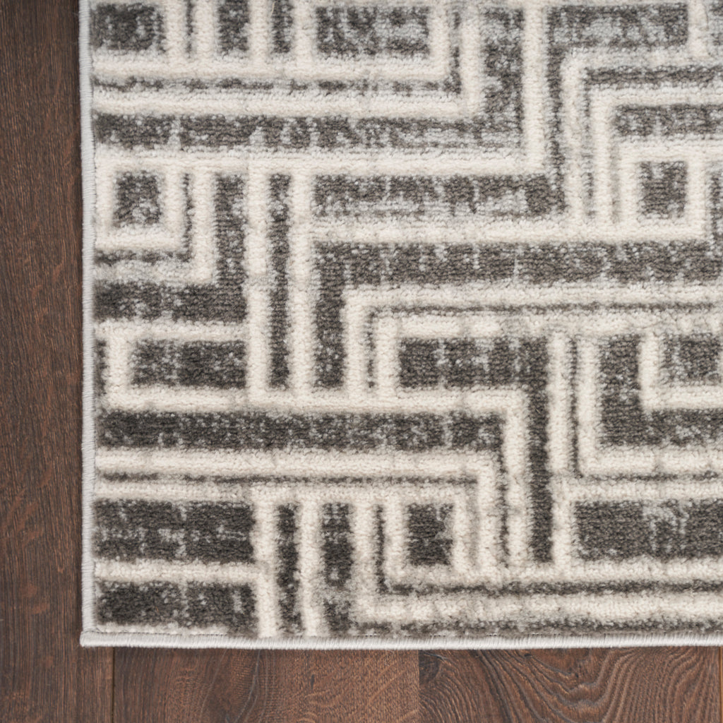 nourison serenity home srh04 grey ivory rug