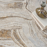 nourison glitz glz22 grey gold rug