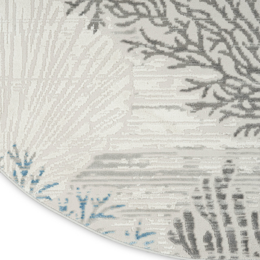 nourison seaside sds04 ivory grey blue rug
