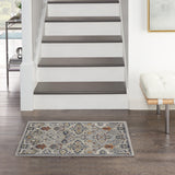 nourison allur alr03 grey rug