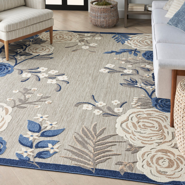 nourison aloha alh32 blue grey rug