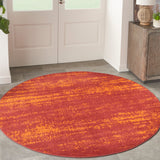 nourison nourison essentials nre03 red rug
