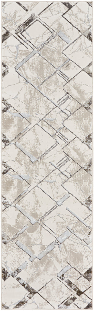 nourison glitz glz02 ivory grey rug