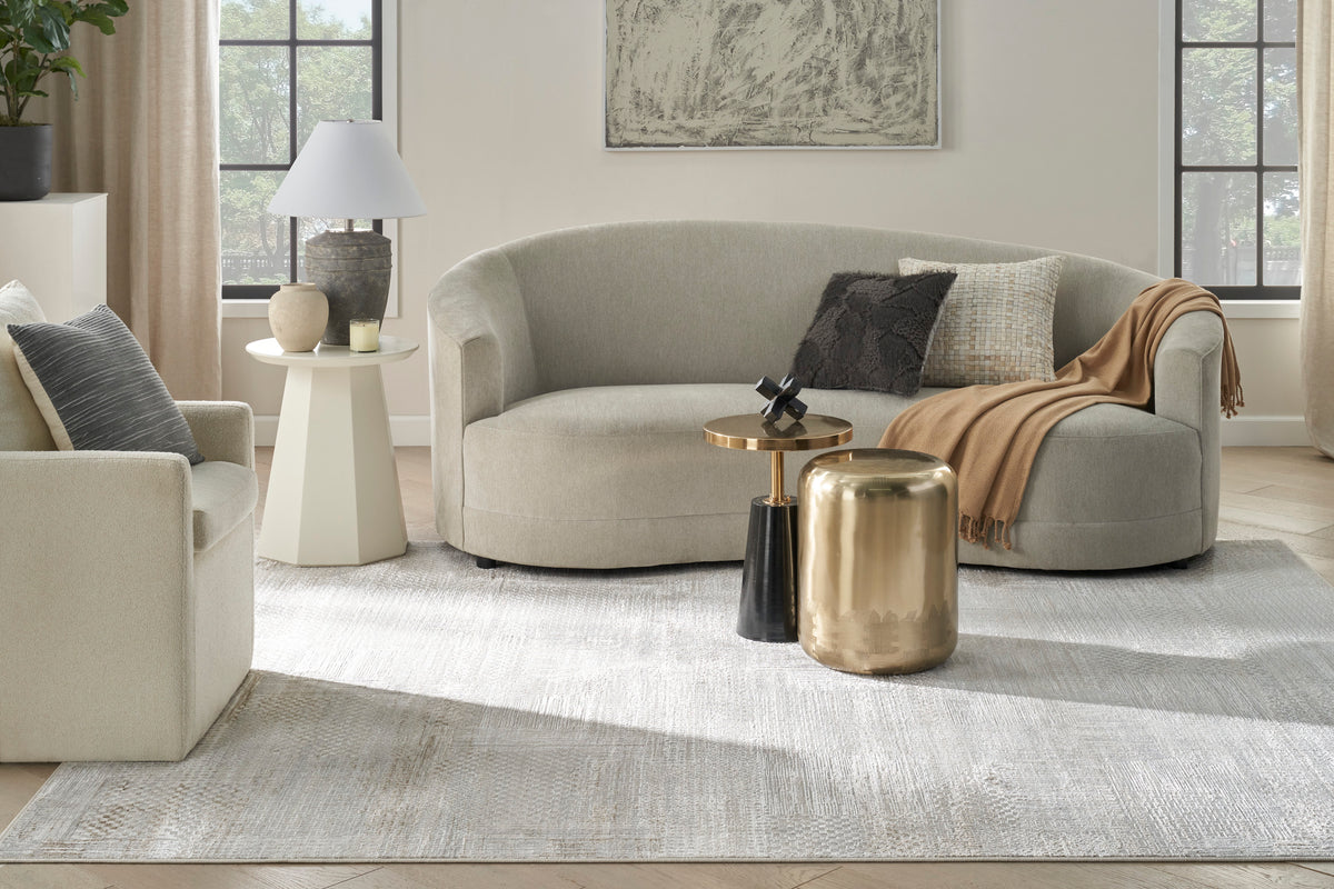 nourison glitz glz09 silver grey rug