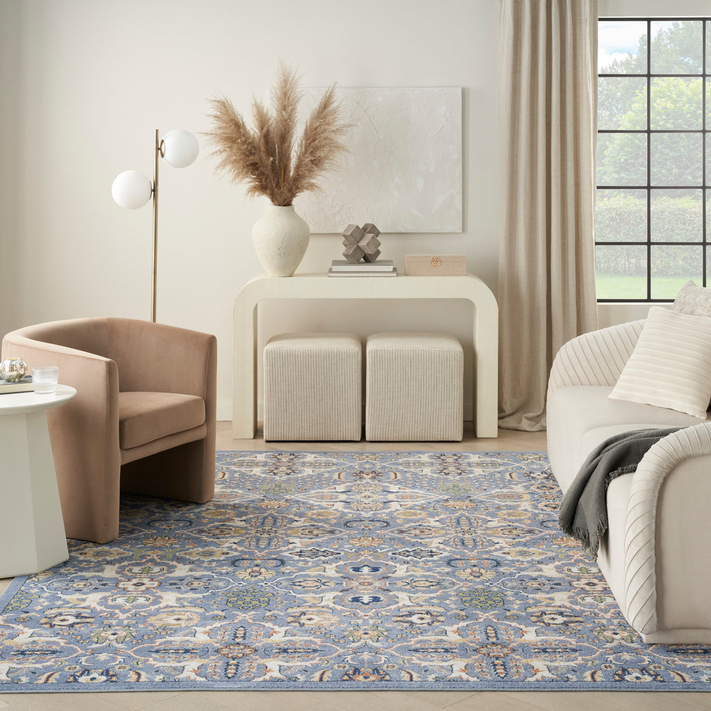 nourison allur alr03 light blue rug