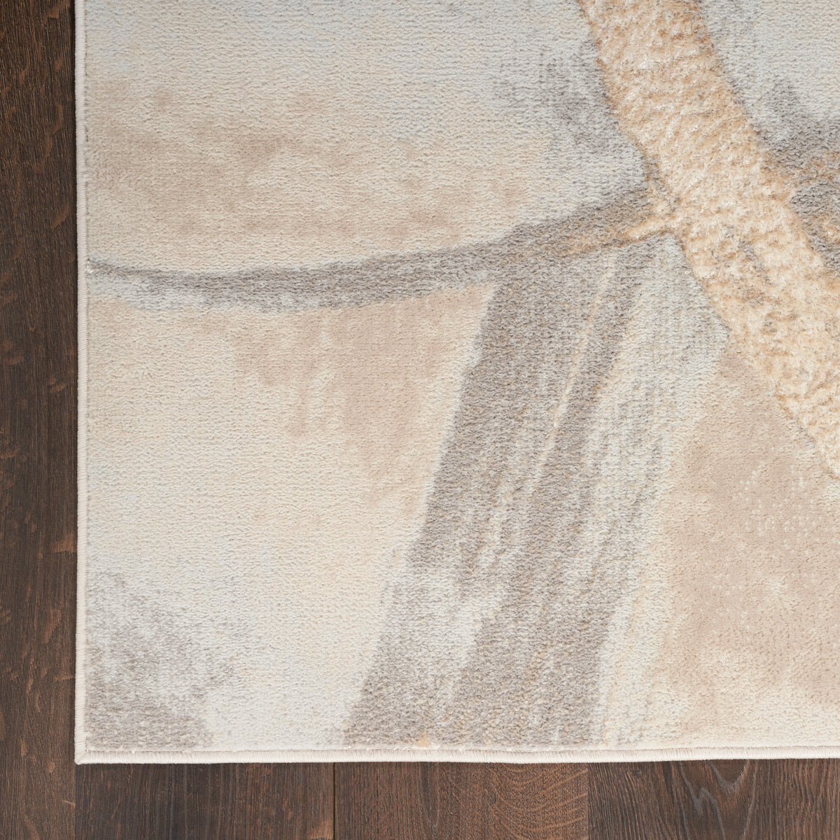nourison brushstrokes bsk01 beige grey rug