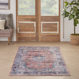 nourison grand washables grw01 blue multicolor rug