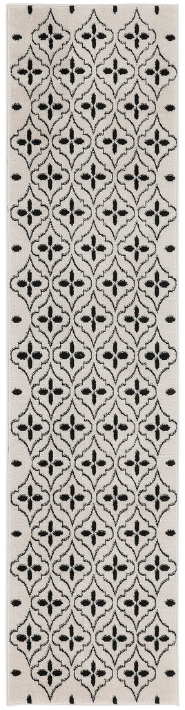 nourison nourison essentials nre04 ivory black rug