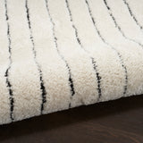 nourison modern comfort mnc01 ivory black rug