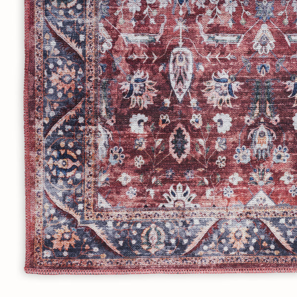 nourison grand washables grw06 brick ivory rug