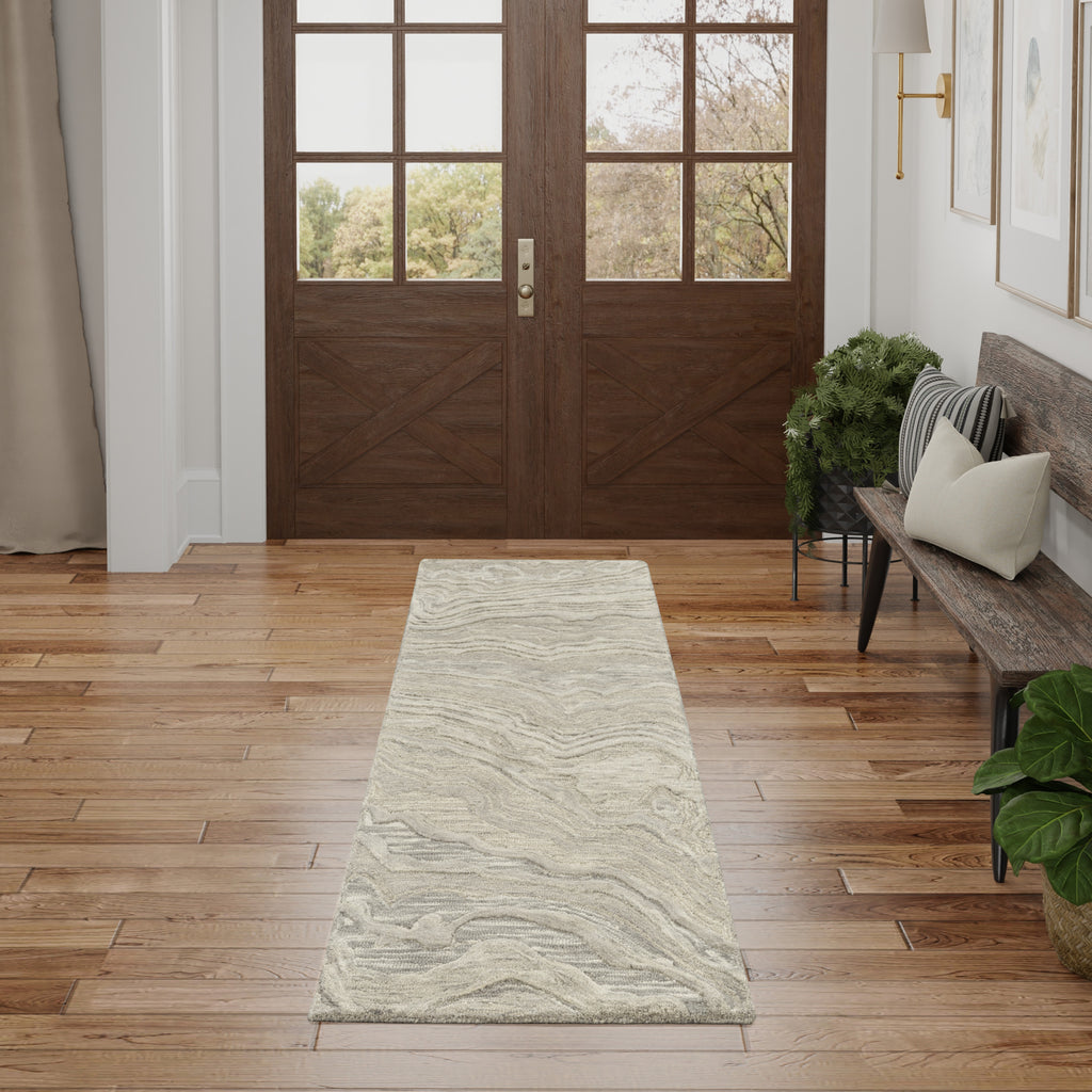 nourison graceful gru01 grey rug