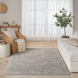 nourison pure shades sad01 grey rug