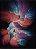 nourison prismatic prs34 black rug