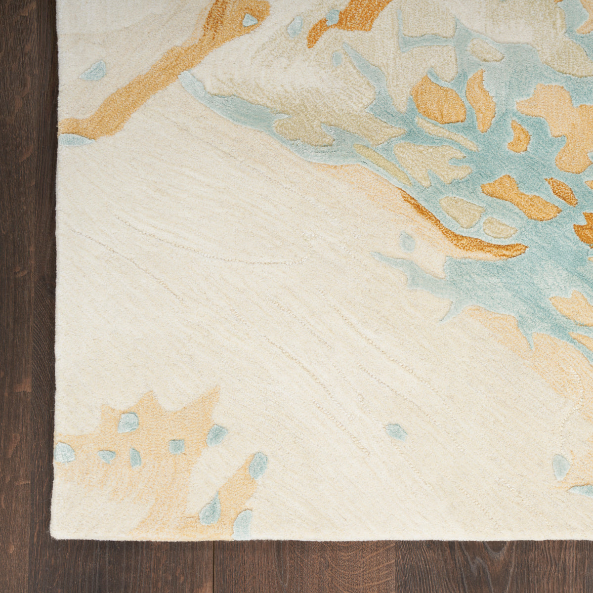 nourison prismatic prs36 sand blue rug