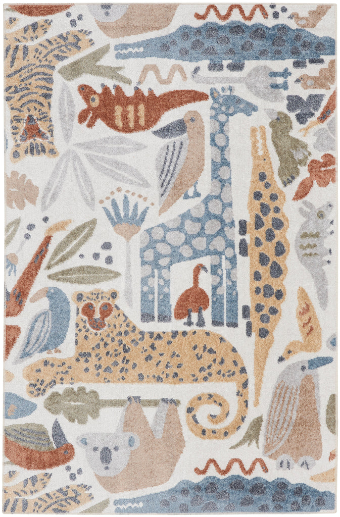 nourison astra machine washable asw01 ivory rug
