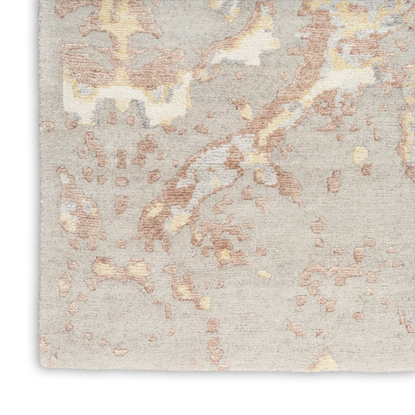 nourison silk shadows sha20 silver rug